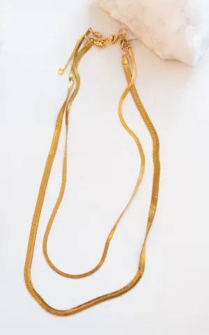 Twisted Baubles- 2in 1 Herringbone Necklace