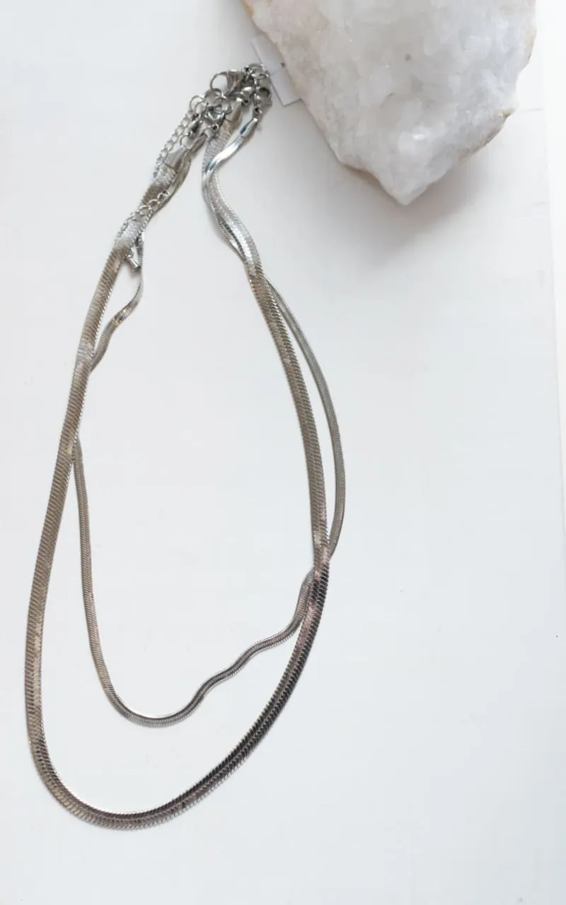 Twisted Baubles- 2in 1 Herringbone Necklace