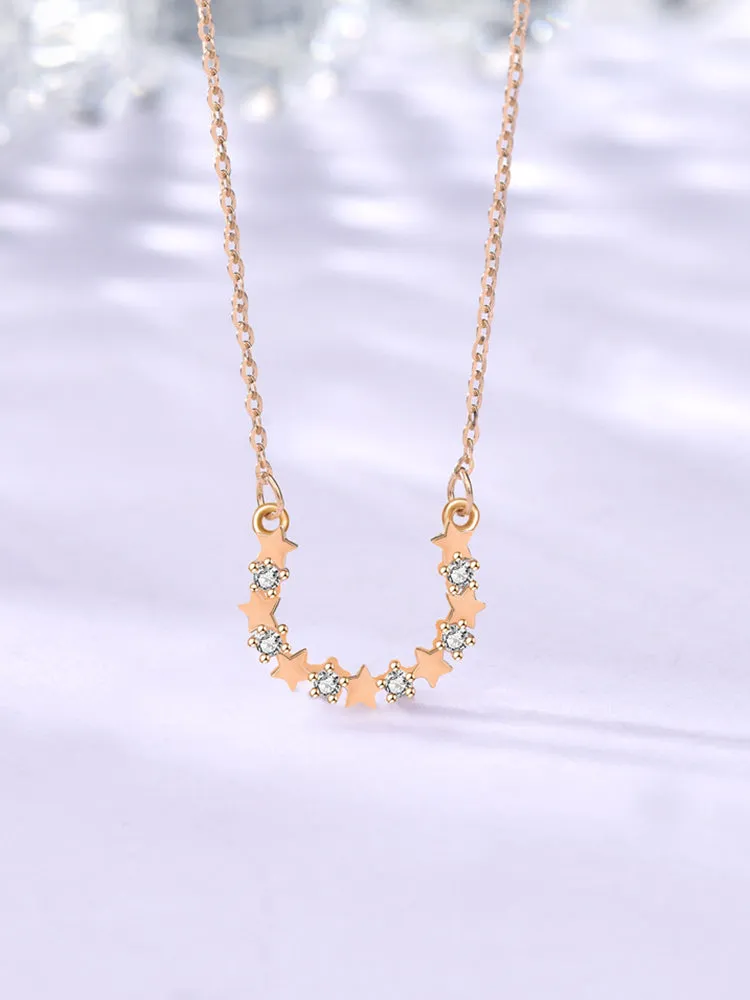 U-shaped Star Necklace