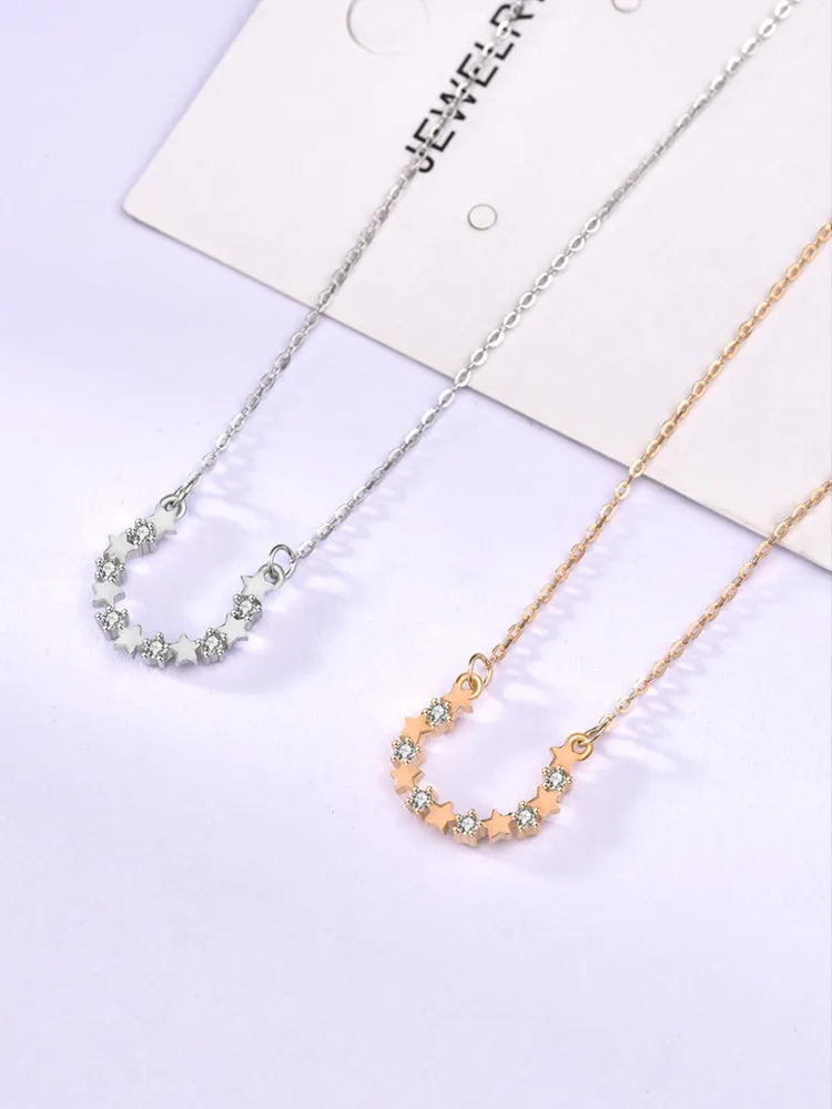 U-shaped Star Necklace
