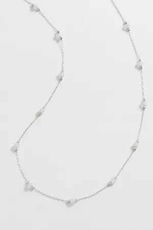 Wellness Blue Lace Agate Gemstone Bead Necklace