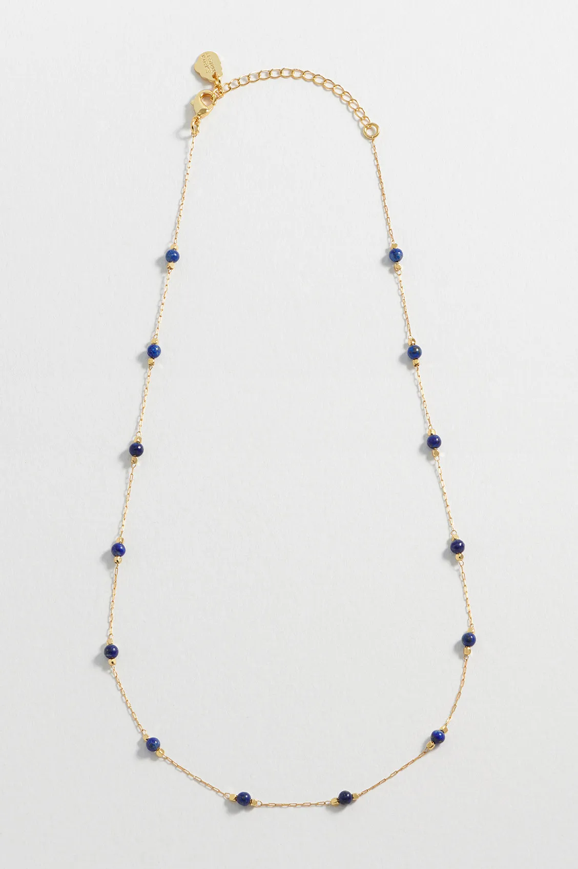 Wellness Lapis Lazuli Gemstone Bead Necklace